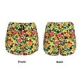 thumbnail image 3 of Rateoe Berries And Citrus Printed 2 in 1 Women's Workout Shorts for Athletic Gym Running Shorts with Phone Pockets-Small, 3 of 7