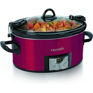 Crock-Pot SCCPVL610-S-A 6-Quart Cook & Carry Programmable Slow Cooker with  Digital Timer, Stainless Steel