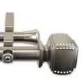 thumbnail image 2 of Central Design 100-27-1605-D 1 in. Studded Double Curtain Rod with 160 to 240 in. Extension, Satin Nickel, 2 of 2