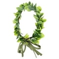 thumbnail image 6 of Gymnture Green Leaves Bridal Headband with Ribbon - Wedding & Festival Hair Wreath, 6 of 10