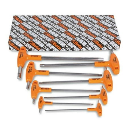 

Beta Tools 000961954 2 mm Offset Hexagon Key Wrenches with High Torque Handles - Set of 8