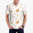 thumbnail image 1 of Balery Funny Chicken Camisa Polo de Hombre con Estampado, de Manga Corta y Tejido Medio, Camisa Tipo Golf Polo-Large, 1 of 6
