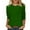 Green, variant on Women's Casual Loose Fit 3/4 Sleeve T Shirt Soft Comfortable Daily Wear Basic Top Blouse Tee Shirt for Spring Fall Winter Womens Compression T Shirt Womens Casual Summer Tops T Shirts