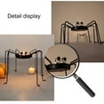 thumbnail image 7 of HomeKingdee Halloween Tealight Candle Holder, Black Spider Stand Spooky Home Decor, Indoor Outdoor Halloween Decorations for Party Table, Kitchen, Fireplace, Bookshelf, Desk, and Seasonal Display, 7 of 7