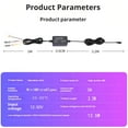 thumbnail image 2 of Hardwire Kit for Cam 12ft Type CUSB Input12V/24V Output 5V/2.5A. Cam Hardwire Kit with A Circuit, 2 of 8