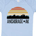 thumbnail image 4 of Inktastic Anchorage Alaska Skyline Boys or Girls Baby Bodysuit, 4 of 5