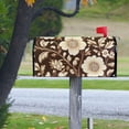 thumbnail image 4 of Yayeee Mailbox Cover Magnetic Large Size Post Box Cover Wrap Decor, Brown Floral, 4 of 9
