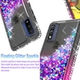 thumbnail image 4 of Starshop Case for Motorola G Pure Case, Liquid Glitter Quicksand Bling Diamond Black/Pink, 4 of 7