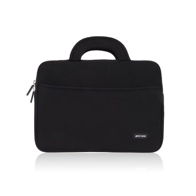 Amcase Chromebook Case-11.6 a 12 pulgadas Munga de viaje de neopreno con mango negro