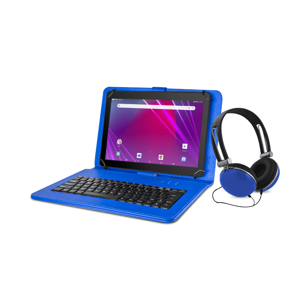 Ematic 10.1" 16GB Tablet with Android 8.1 GO + Keyboard Folio Case and