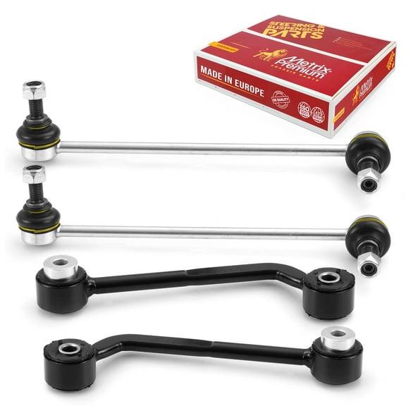 Metrix Premium Chassis Parts - 4 PC Front & Rear Sway Bar Stabilizer End Link Kit Fits 07-09 Mercedes-Benz CLK550, CLK63 AMG, 06-07 C280, C350, 06-09 CLK350, K80491, K80455, K80456
