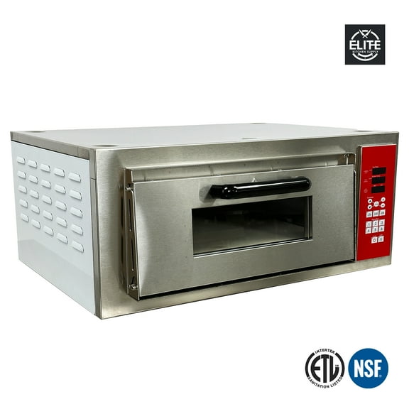 1700W Single Deck Countertop Pizza Oven 28 in.  110V 28''Wx24''Dx16''H