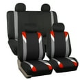 thumbnail image 5 of FH Group Premium Modernistic Universal Seat Covers Fit For Car Truck SUV Van - Red Front Seats, 5 of 7
