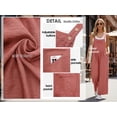 thumbnail image 4 of Cueply Women's Overalls Jumpsuits Casual Loose Adjustable Straps Wide Leg Long Pant with Pockets, 4 of 10