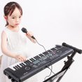 thumbnail image 3 of Kids Keyboard Piano, Portable 61 Keys Piano Keyboard for Beginners, Electronic Music Keyboard Kid Piano with Built-in Dual Speaker, Microphone and Adapter, for Boys Girls Ages 3-12, 3 of 9