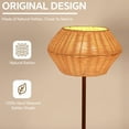 thumbnail image 6 of SUNMORY 16'' Rechargeable Table Lamp with Remote Control RGB, Handmade Rattan Desk Lamp, Dimmable Night Light, 15-24 Hrs Battery Life, Magnetic Detachable Bulb, for Living Room Bedroom Office, 6 of 10