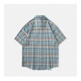 thumbnail image 4 of BSDJILFG Flannel Short Sleeve Shirts for Big and Tall Causal Plaid Shirt Summer Loose Fit Button Down Loungewear Cardigans Hawaii Shirts Clearance, 4 of 4