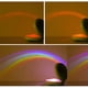 thumbnail image 3 of Lámpara de proyección LED con forma de concha de arcoíris, luz nocturna de neón colorida con carga USB para decoración de dormitorio, cumpleaños, San Valentín, regalo para niños (azul), 3 of 5