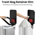 thumbnail image 6 of iTouchless SoftStep 13.2 Gal Stainless Steel Slim Step Kitchen Trash Can with Odor Filter, 6 of 7