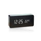 thumbnail image 1 of Billuyoard Despertador LED Dormitorio digital Escritorio Control de voz Relojes de tiempo Decoración Dígito blanco Medidor de temperatura Termómetro Decoración del hogar Madera negra Billuyoard HA047832-01B, 1 of 6