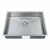 Wells Sinkware 23 in. Handcrafted 18 Gauge Undermount Single Bowl ADA Compliant Stainless Steel Kitchen Sink