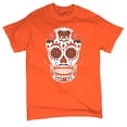 thumbnail image 5 of Cleveland Sugar Skull T-shirt Game Night CLE Fantasy Football Fan Men's Tee, 5 of 7