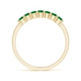 thumbnail image 2 of Angara Natural 0.44 Ct. Emerald Non Eternity Wedding Band in 14K Yellow Gold for Women (Ring Size: 11.5), 2 of 9