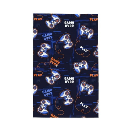 

Absorbent Kitchen Towels Game Pads Quick Drying Dish Towels for Kitchen Drying Soft Hand Towels with Lanyard for Kitchen Decor