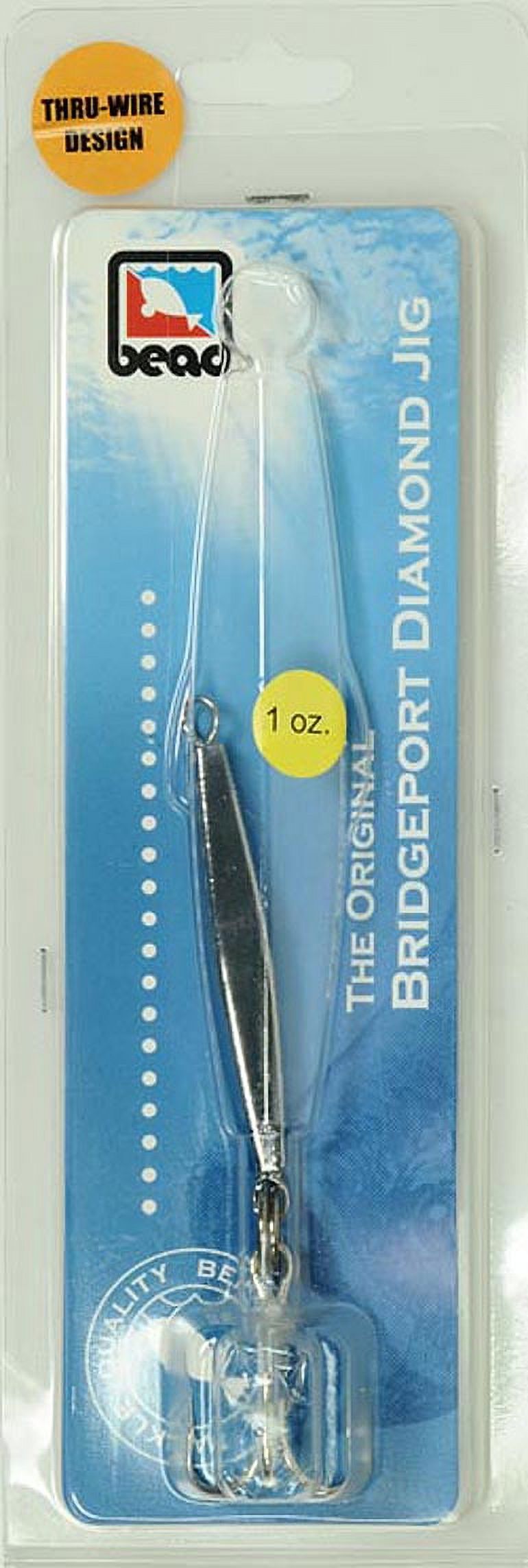 Bead Bridgeport Diamond Jig with Treble Hook, 1 oz., D13 Fishing Jig