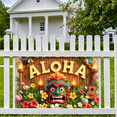 thumbnail image 3 of Colorful Design Aloha Banner Decorative Elements Tropical Flowers Luau Theme Hawaiian Party Decoration for Summer Celebration Tropical Event Beach Party, 3 of 8
