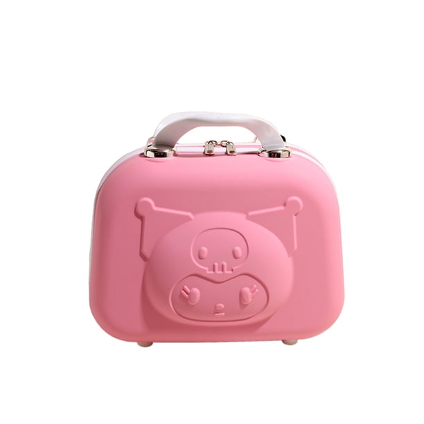 Lindo estuche cosméticos Kuromi color ins caja almacenamiento cosméticos gran capacidad alta gama bolso mano 1225-PZ20240808016109 rosa