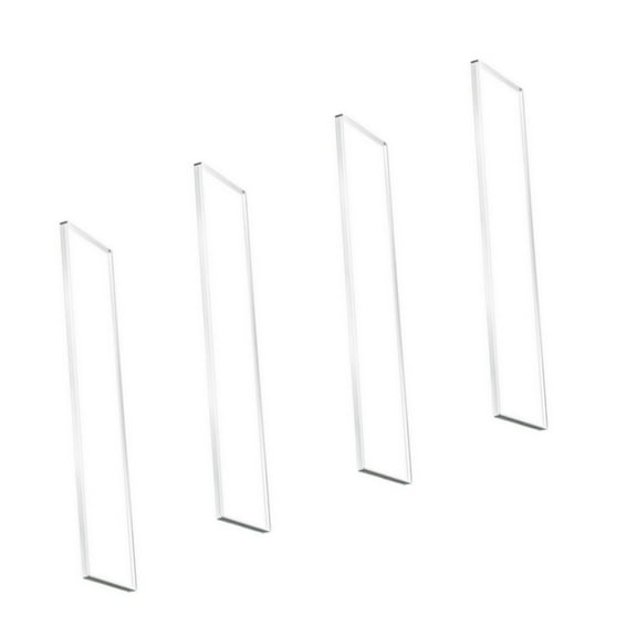 Clear Replacement Shelves 13x3 Inches Bathroom Organizers Wall Cabinet Storage