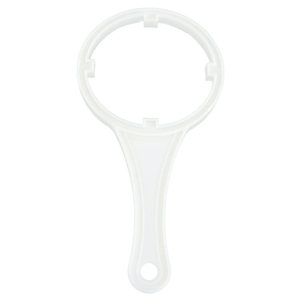 1 llave inglesa de plástico de 10 pulgadas para carcasa de filtro de purificador de agua (blanca)