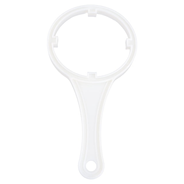 Llave de llave de llave de la carcasa de cartucho de filtro de plástico de 1 por ciento de 10 pulgadas para purificador de agua (blanco)