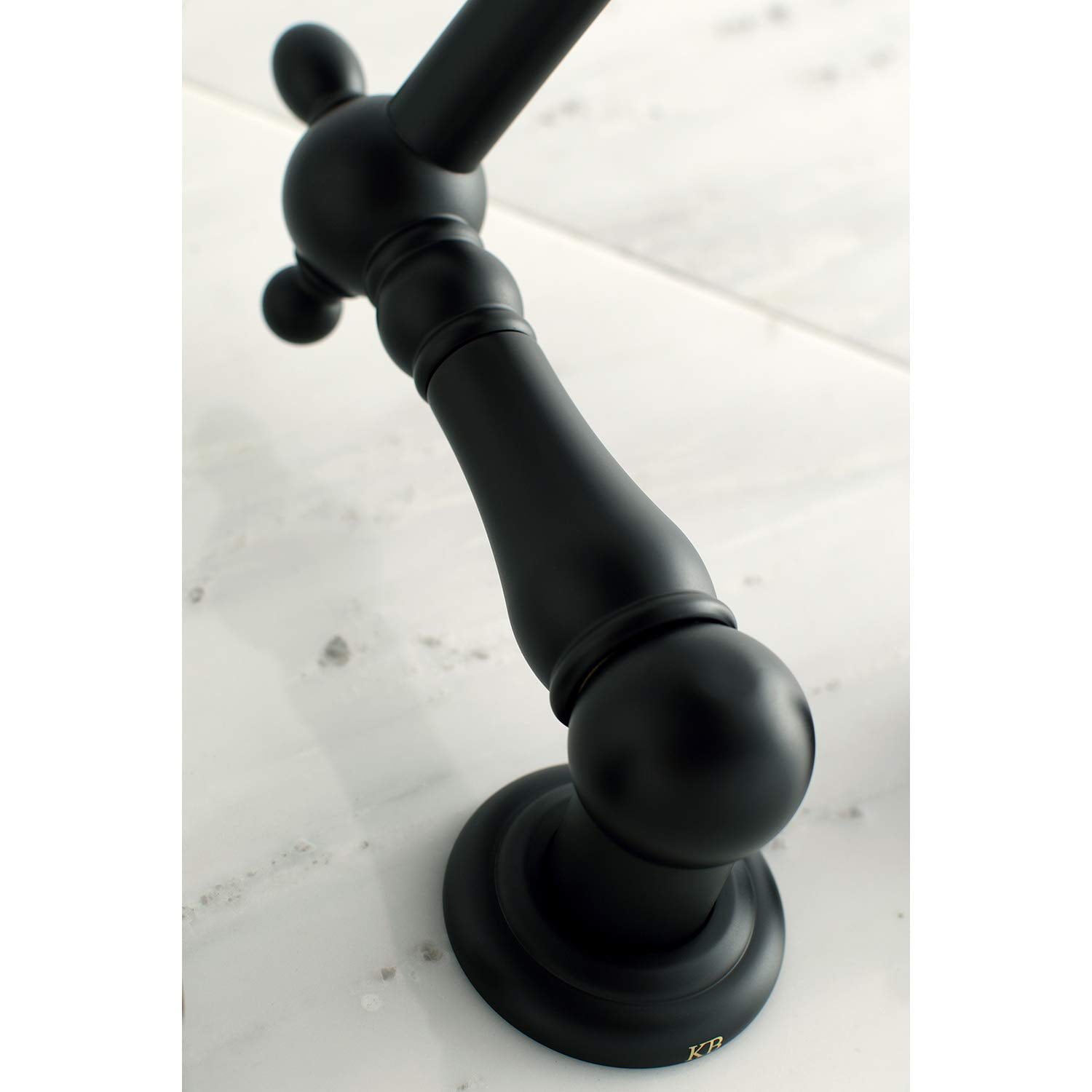 Kingston Brass Heritage Roman Tub Faucets With Matte Black Finish KS1020AL