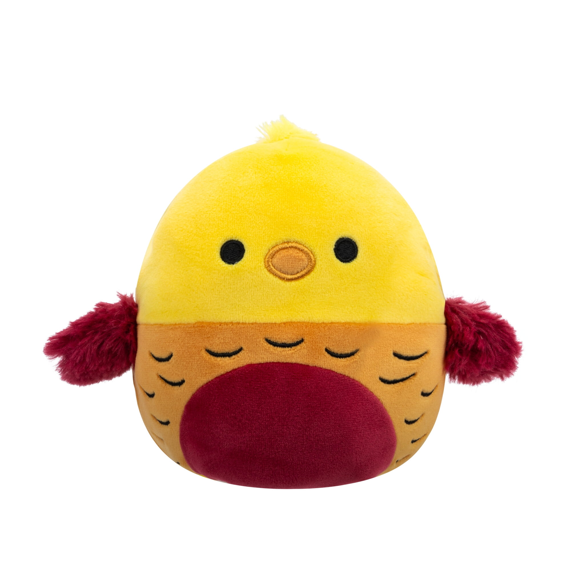 Squishmallows FlipAMallows Original 5-Inch Plush - Lancaster the Yellow Triceratops & Beck the Golden Pheasant - Little Ultrasoft Official Jazwares Plush