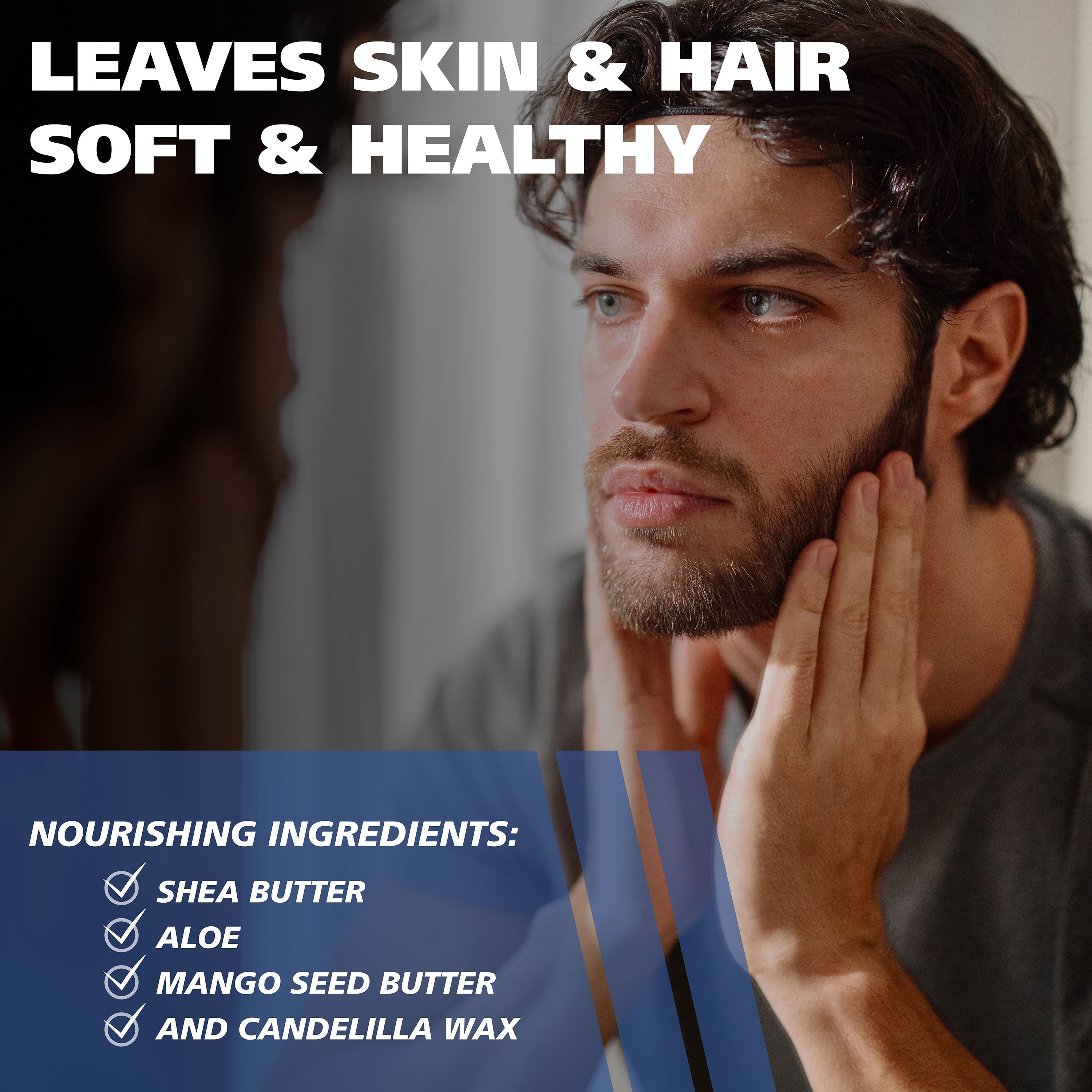 Wahl Beard Balm for Men - Leave in Conditioner Light Hold for All-Day Control – with Shea Butter, Aloe, Mango Seed Butter & Candelilla Wax, 2oz.- Model 3028690