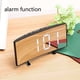 thumbnail image 4 of Reloj de mesa electrónico Pisexur para hombre, pantalla grande LED curva, despertador, reloj digital electrónico inteligente para dormitorio, oficina, electrónica para niños, organizador de electróni, 4 of 6