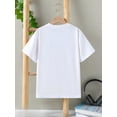 thumbnail image 2 of Girls' "In My Third Grade Era" Graphic T-Shirt - Casual Knit Top with Round Neck, Short Sleeve, Summer Wear, Medium Stretch Fabric, Regular Fit, Girls Tshirts, 2 of 6