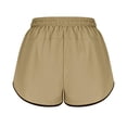 thumbnail image 5 of Conairie Women Sweat Shorts Loose Quick Dry Elastic High Waisted Running Shorts with Built-In Liner Comfy Summer Lounge Shorts with Pockets Khaki L, 5 of 6
