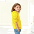 thumbnail image 6 of Yourumao Fuzzy Hoodies for Girls 5-14 Years Fleece Long Sleeve Hooded Pullover Comfy Solid Color Sweatshirts with Pockets, 6 of 9