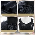 thumbnail image 3 of Kiijoy Girls Sequin Tulle Ruffle Dress Spaghetti Strap Birthday Party Pageant Gown, Black, 3 of 4