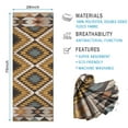 thumbnail image 2 of Brown Geometric Triangle Diamond Pattern Hot Yoga Mat Towel Non Slip for Hot Yoga - Quick-Drying Yoga Mat Cover with 4 Corner Pockets with Travel Bag - Hot Yoga Towel Non Slip 70"x26", 2 of 6