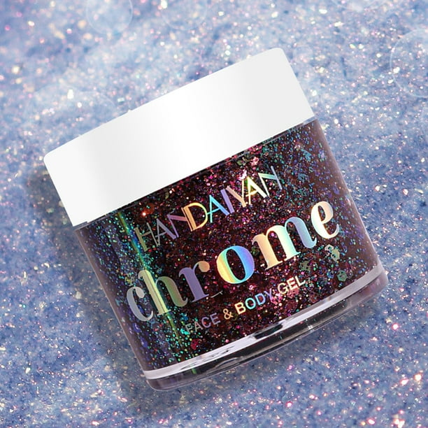 Body Glitter Gel de brillo de maquillaje de larga duración para maquillaje de escenario/festival/fiesta