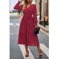 thumbnail image 4 of Vestido largo envolvente bohemio estampado floral PRETTYGARDEN para mujer XXL, 4 of 6