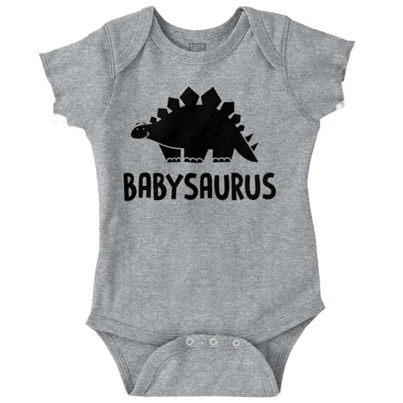 Babysaurus Adorable Little Dinosaur Romper Boys or Girls Infant Baby Brisco Brands 12M
