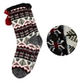 thumbnail image 4 of LEMZONE Women's Winter Slipper Socks Warm Cozy Fuzzy Fleece-lined Cabin Socks with Grippers, 4 of 5