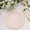 Blush, variant on BalsaCircle 10 Clear 10.5" Round Plastic Dinner Plates Gold Scalloped Rim
