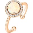 thumbnail image 4 of 14K Gold Plated Crystal Birthstone Rings | Rings For Women High quality, 4 of 5
