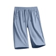 thumbnail image 2 of Icedactive-Women's Ice Silk Quick Drying Stretch Shorts, Breathable Casual Drawstring Iced Active Beeswan Shorts Light Blue 2XL, 2 of 6